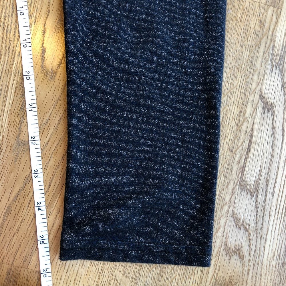 American Eagle Black Shimmer Leggings Hi Rise Medium - Picture 8 of 8